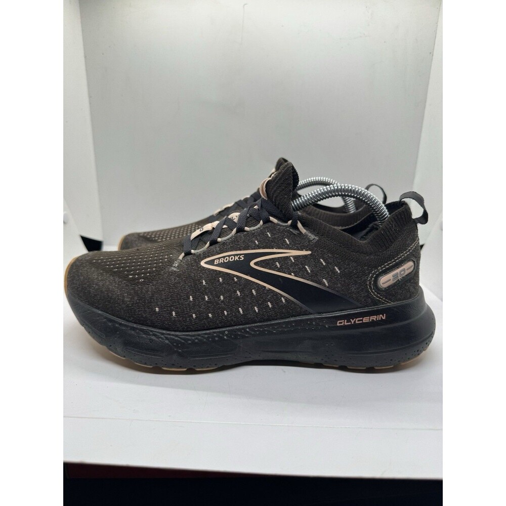 Brooks Glycerin Stealthfit 20 Womens 10.5 Running Shoes Black